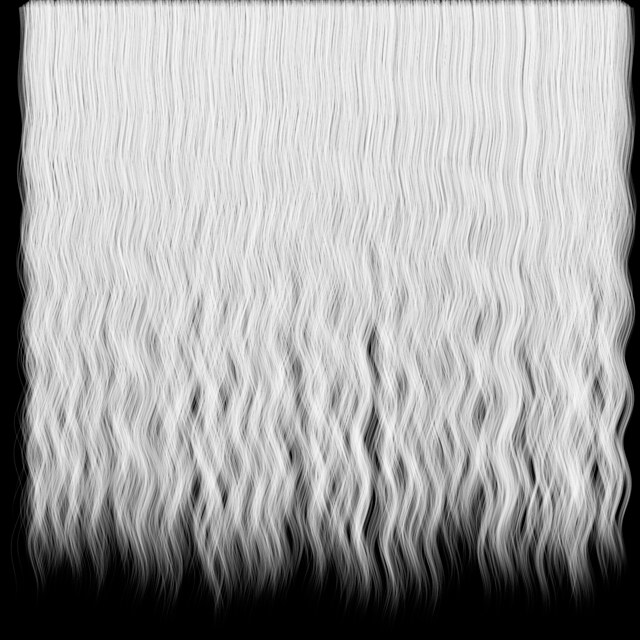 High quality texture of long human hair with transparency.