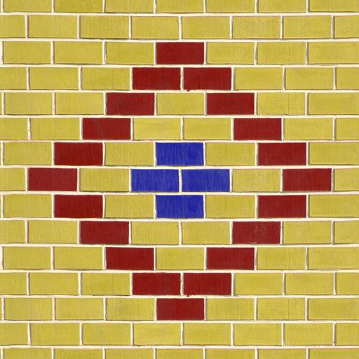 Yellow Pattern Tileable Brick Texture  