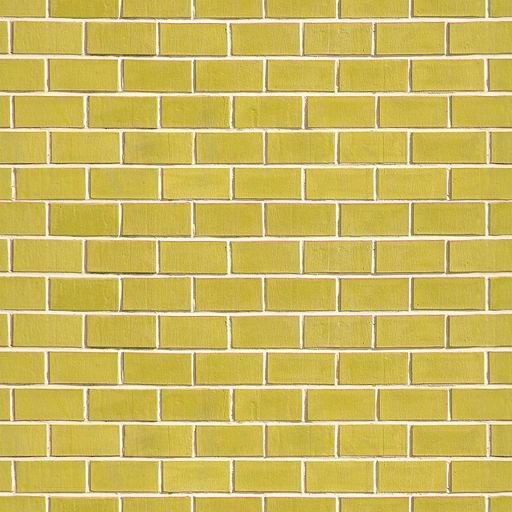 Yellow Tileable Brick Wall Texture  