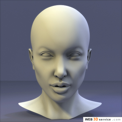 Here is my attempt to model the head of Angelina Jolie.