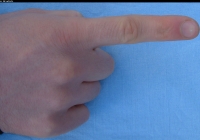 male forefinger top