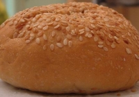 Sesame Bun Texture Side View