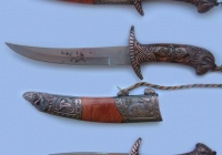 Antique knife texture