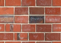 Brown Brick Texture With Drawings