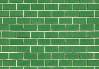 Brick wall texture dark green