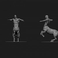 Centaur Finished 3D Art Work