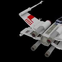 X-Wing Fighter Low Poly 3D Model By PixelOz Finished 3D Art Work