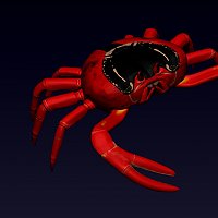 Crab Finished 3D Art Work