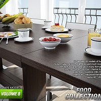 CGAxis models volume 8 FOOD Commercial 3D Models