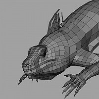 Iguana 3D Art Work In Progress