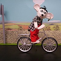 New (Test Shot Clip) of Zey The Mouse riding a bicycle! 3D Art Work In Progress
