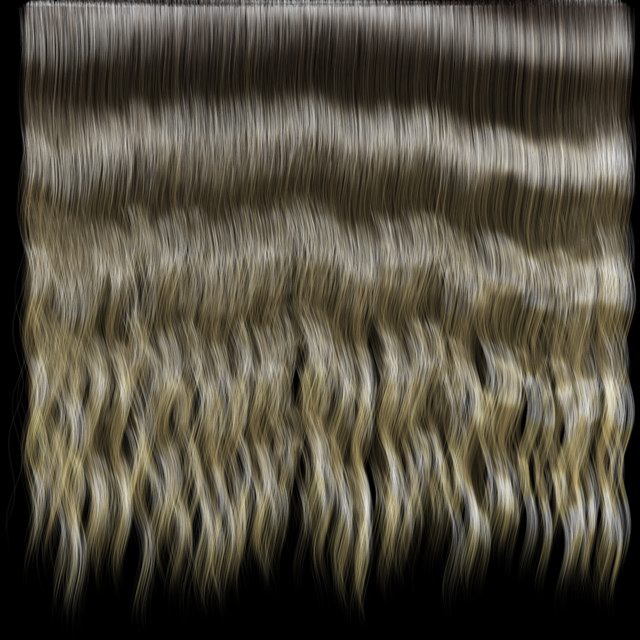 Brown Undulate Human Hair Texture  