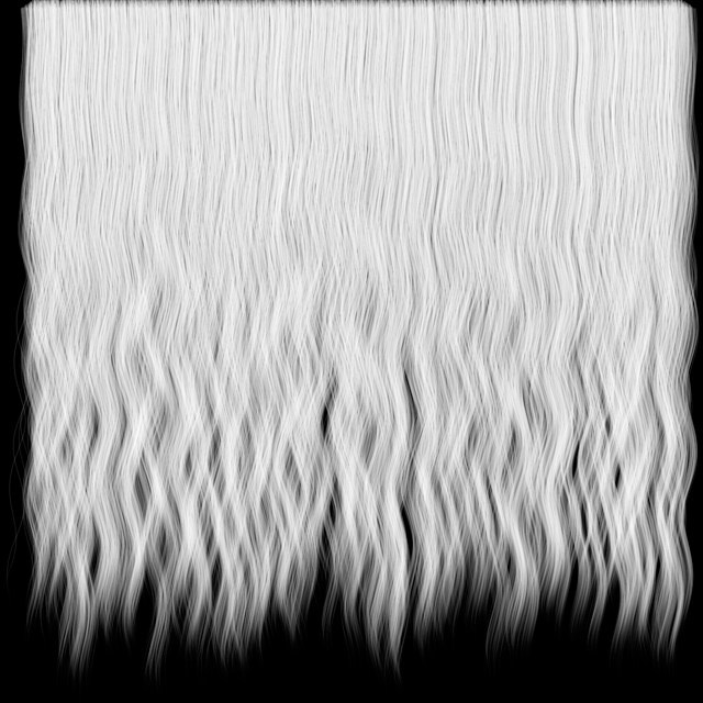 Brown Undulate Human Hair Texture Alpha  