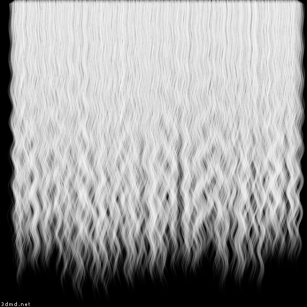 Human Hair Textures - Alpha channel for a hair texture - Image Gallery