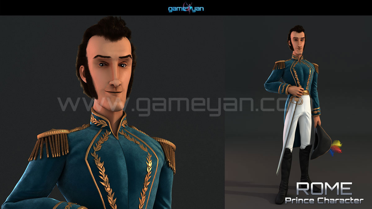  D Rome Prince Character Modeling  